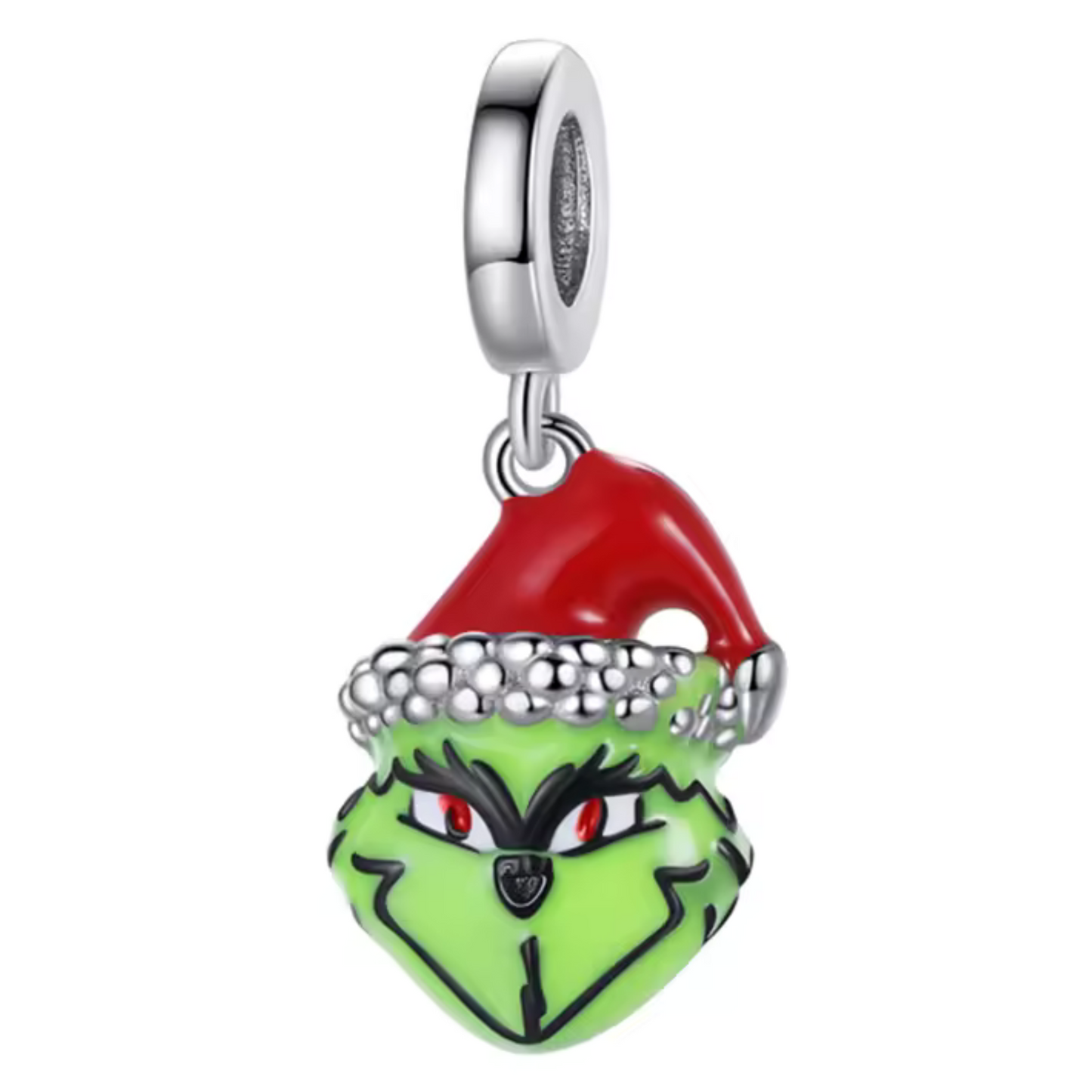 Ajoutez une touche malicieuse à votre collection de fêtes avec ce Charm - Grinch, portant son célèbre chapeau de Père Noël. Fabriqué en argent sterling S925, ce charm représente l’iconique personnage de Dr. Seuss qui, malgré sa nature grincheuse, a su conquérir les cœurs pendant la saison de Noël. Parfait pour ceux qui aiment l'humour et l'esprit décalé des fêtes, ce charm est une pièce incontournable pour les fans du Grinch.