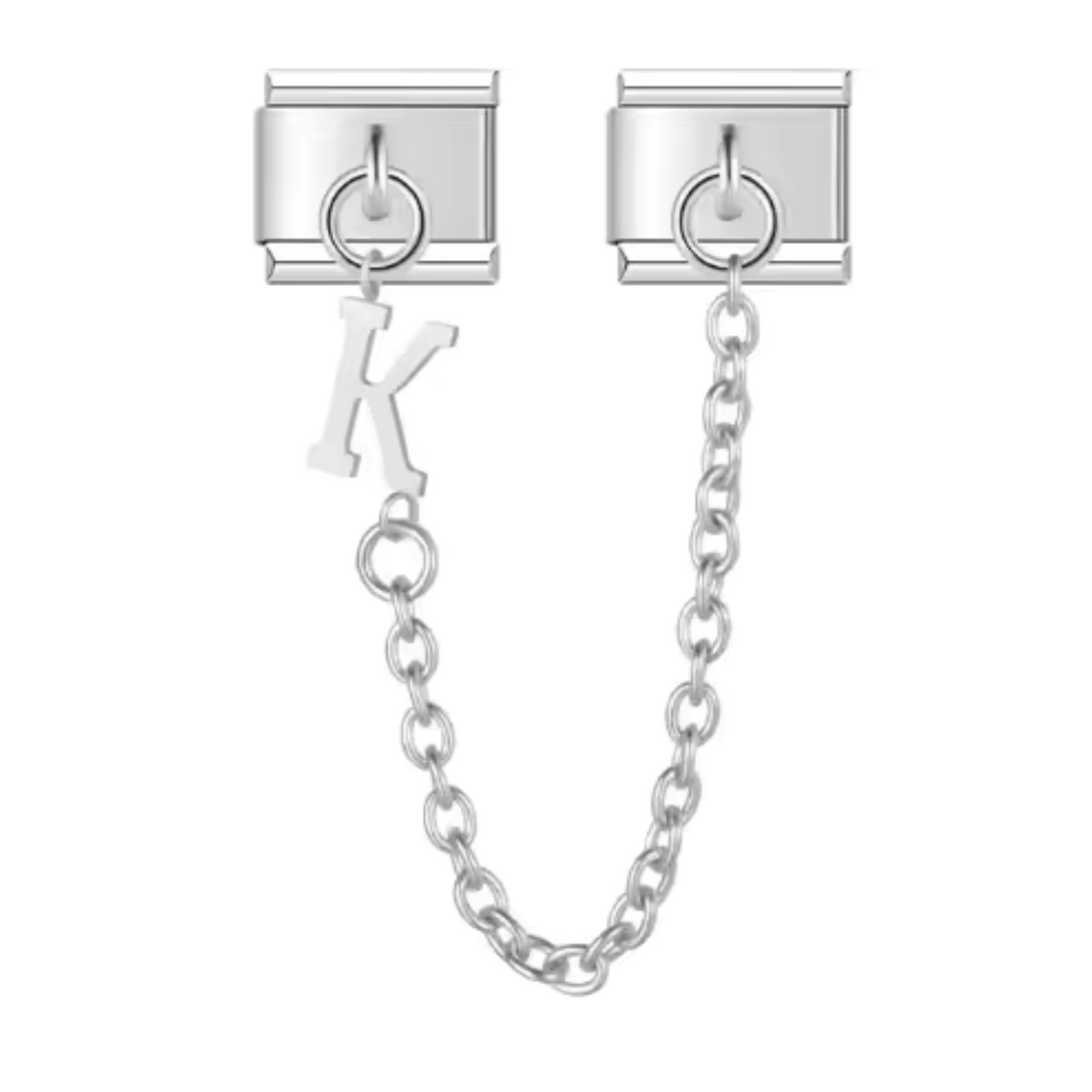 Charm Italien - Double Médaillon Lettre Argent – De A à Z