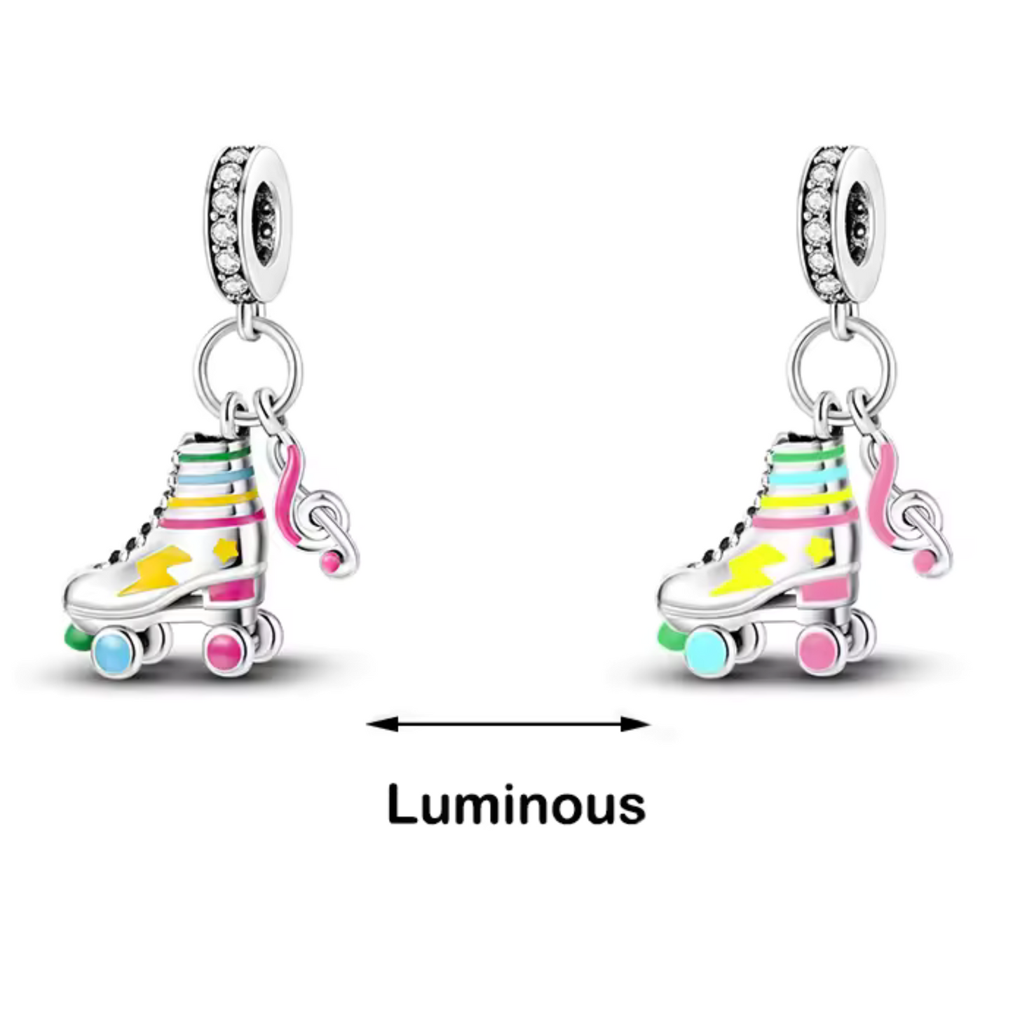 Charm Pendentif Roller – "Glow in the Dark"