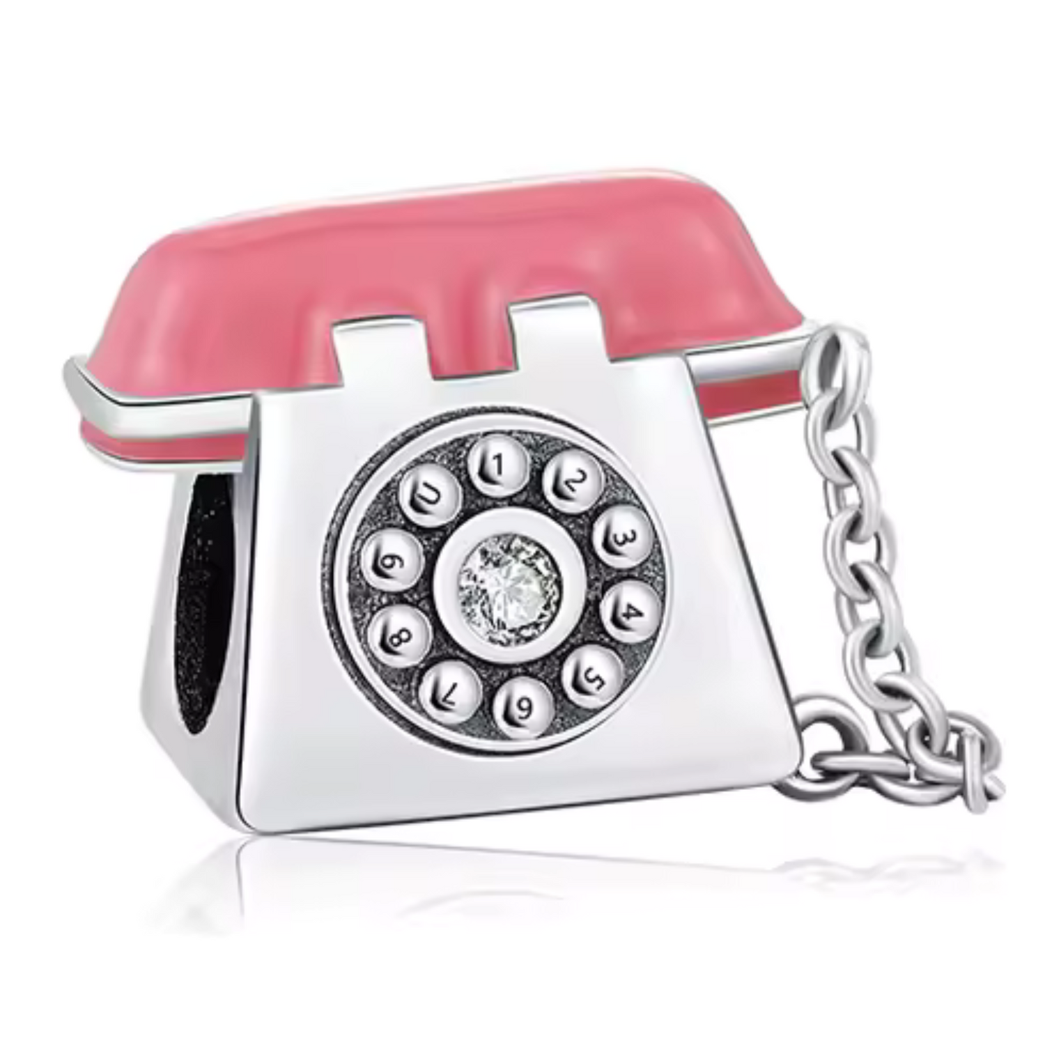 Charm Téléphone Vintage – Symbole de Nostalgie et de Communication