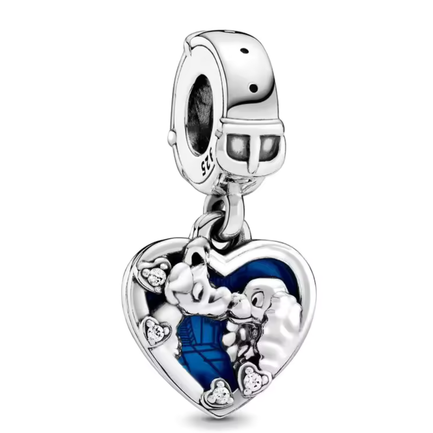 Charm Pendentif - La Belle et le Clochard en Forme de Cœur | Disney