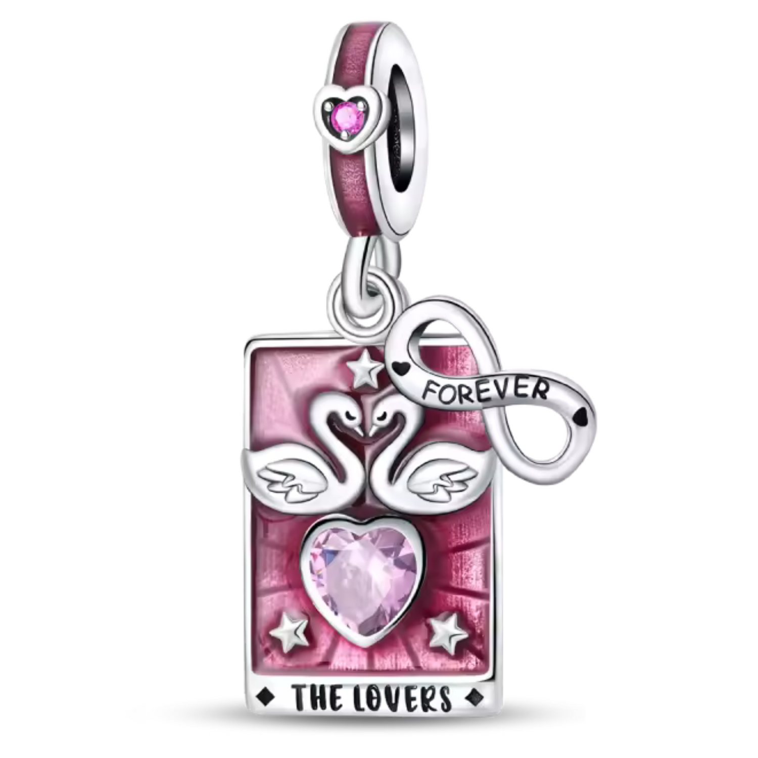 Charms Cartes de Tarot : The Moon, The Star, The Sun ou The Lovers