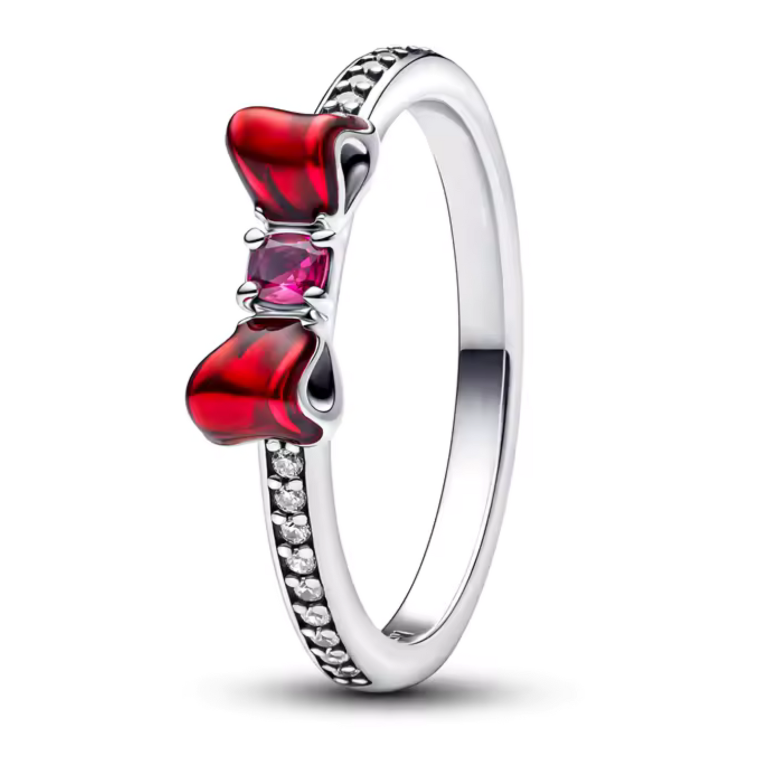 Bague Argentée Nœud de Blanche-Neige – Charme et Innocence Féérique