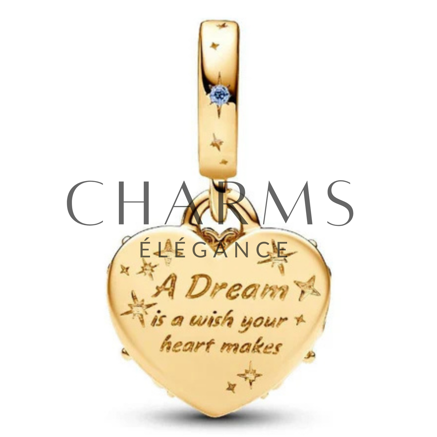 Charm Pendentif - Cœur Carrosse de Cendrillon | Disney - Charms Élégance