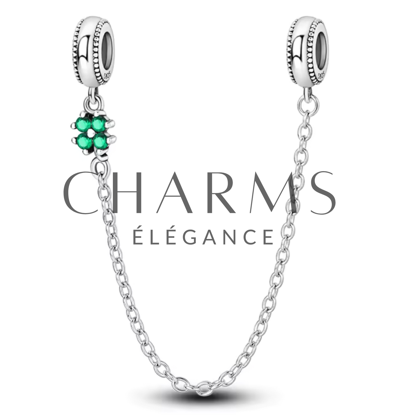 Charm Chaîne avec Trèfle – Élégance et Porte-Bonheur - Charms Élégance