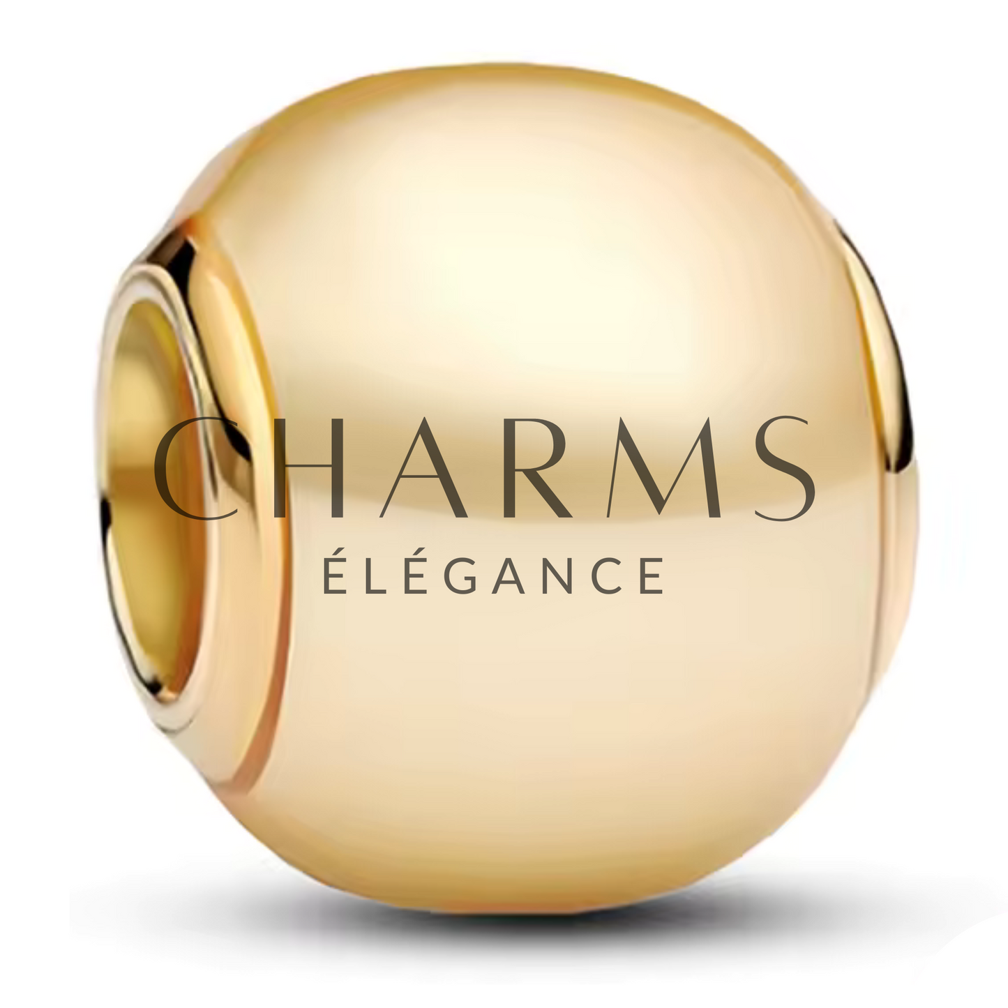 Charm Rond | Doré ou Blanc - Charms Élégance