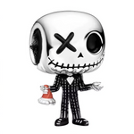 L’univers de Tim Burton débarque sur votre poignet avec ce charm ultra-détaillé dédié à Jack Skellington. Son costume noir à rayures blanches, le visage expressif au sourire cousu et le petit bonnet de Père Noël rappellent parfaitement le héros de L’Étrange Noël de Monsieur Jack. Les finitions argent miroir et les traits noirs intenses soulignent son style gothique-humoristique, idéal pour les amateurs de films cultes et d’ambiances Halloween/Noël.