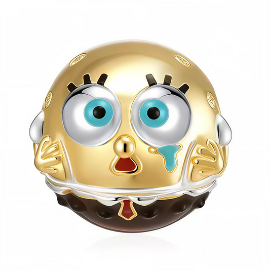 Ce charm en argent 925 capture une expression émouvante de Bob l’Éponge : son visage rond et attendrissant orné d’une petite larme. Un bijou unique qui séduira les fans de l’univers de Bikini Bottom et ceux qui aiment les pièces pleines de caractère et de sensibilité.
