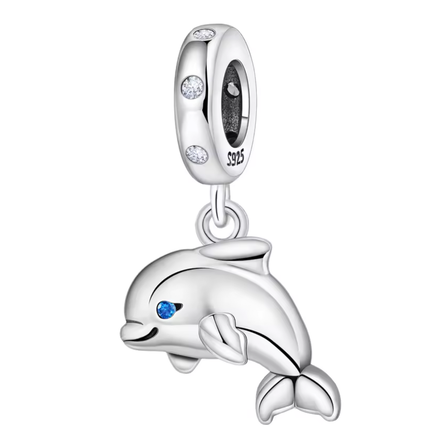 Charm Dauphin Argenté – Liberté Marine et Grâce Océanique