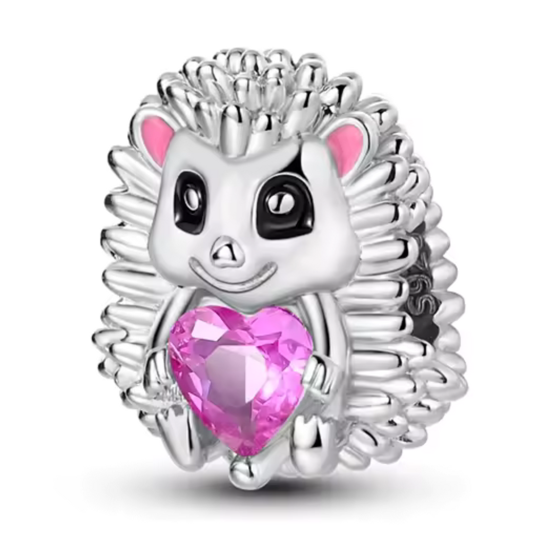 Charm Hérisson au Cœur – Douceur Épineuse