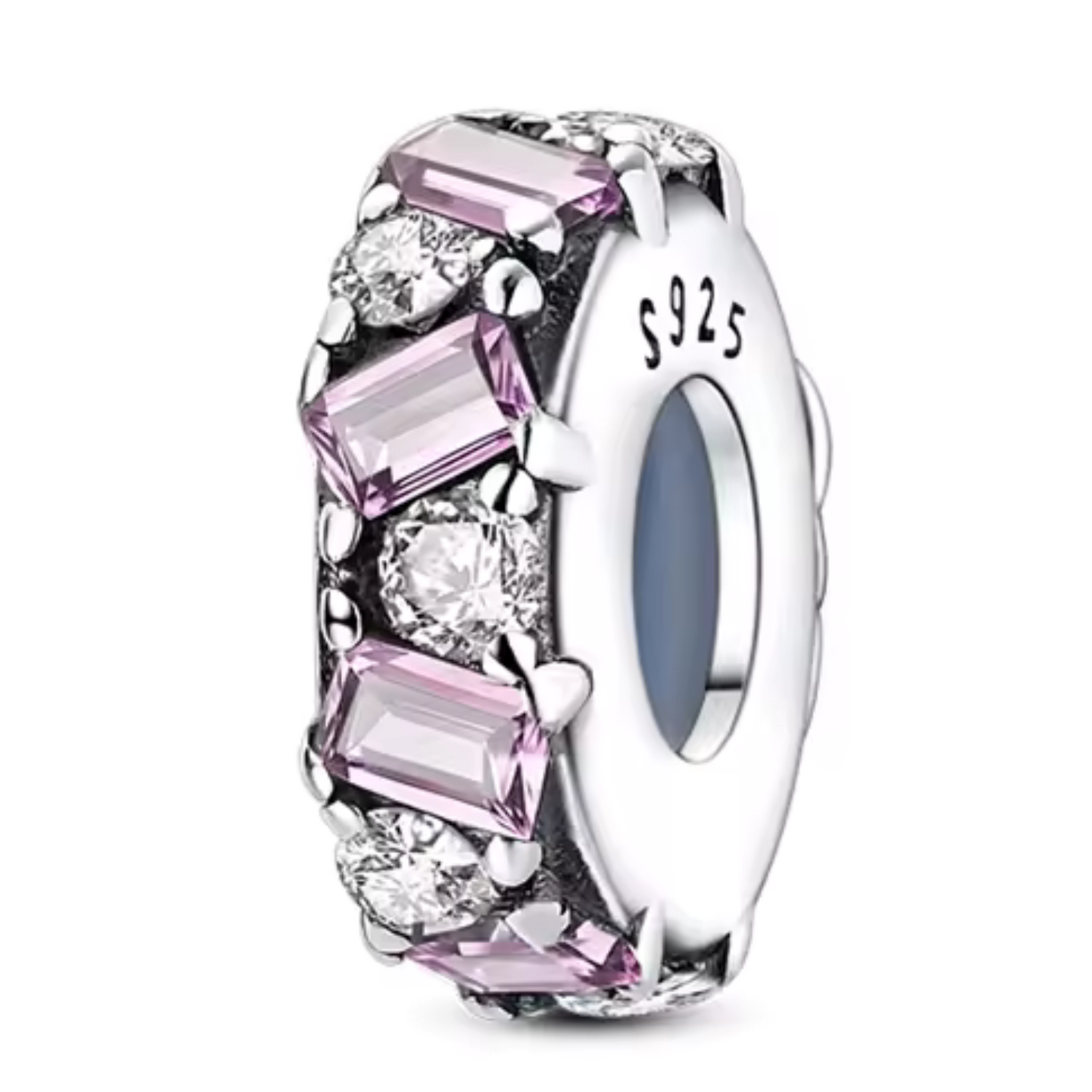 Charm Éclat Précieux – Strass Roses et Transparents
