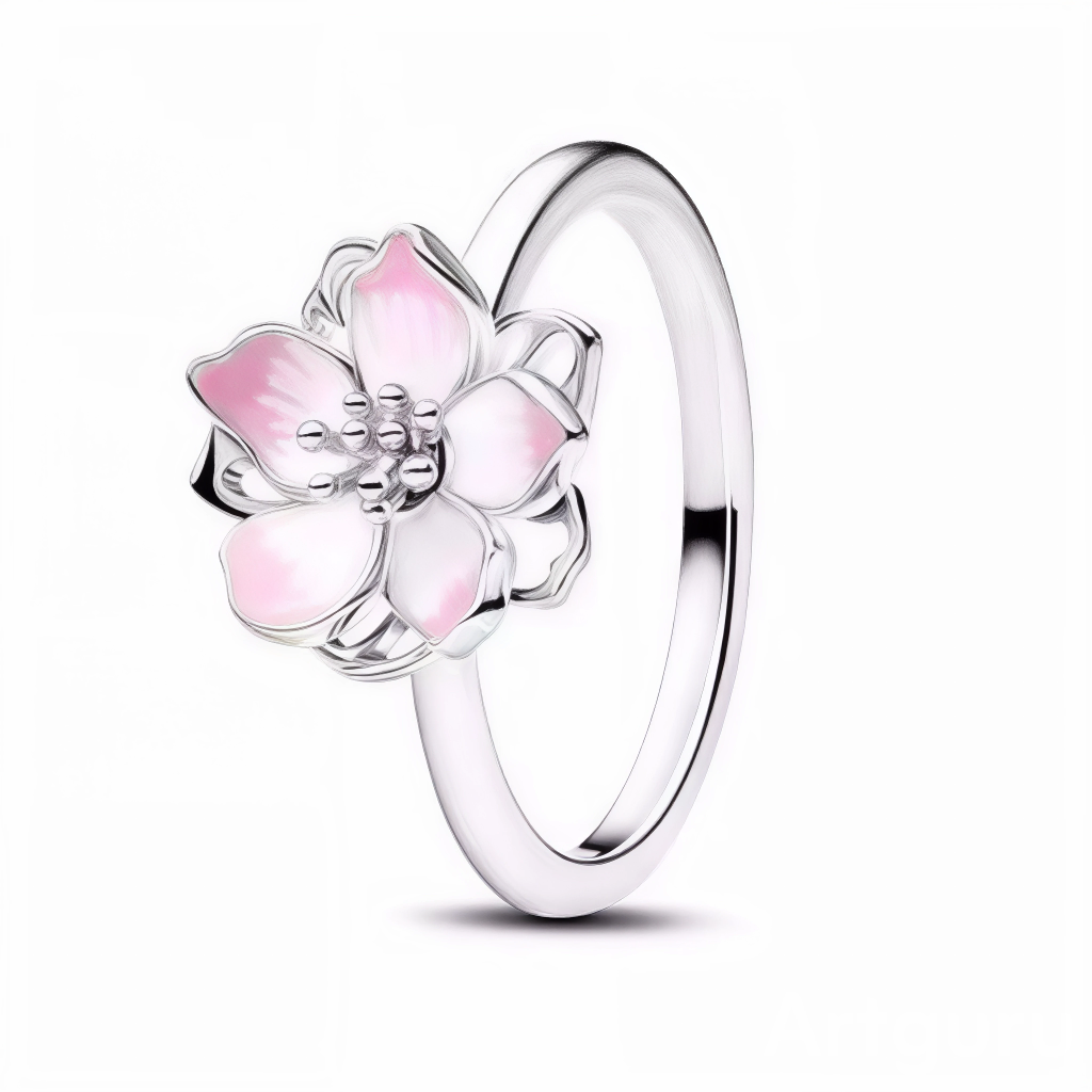 Cette bague fine et ajustable arbore une fleur rose translucide émaillée aux pétales souples et dégradés nacrés, centrée sur un anneau d'argent poli élégant. Parfait pour un look romantique, bohème floral ou quotidien poétique, elle sublime la main d'une touche naturelle et sophistiquée. Fabriquée en argent 925 avec émail durable, elle allie confort et éclat subtil.