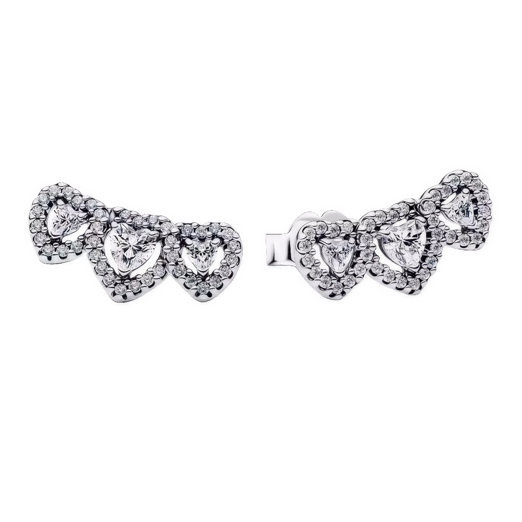 Ces boucles d’oreilles climbers en argent 925 suivent la courbe du lobe avec quatre cœurs en oxydes de zirconium transparents, chaque cœur entouré d’un halo de micro-strass pour un effet cascade lumineux et dynamique. Leur forme allongée apporte du mouvement et de l’éclat subtil.

Caractéristiques :

Matière : Argent 925 (S925) et oxydes de zirconium clairs
Design : Quatre cœurs pear-shaped alignés en arc, sertis halo pavé, système clip ou dormeuse pour grimper le lobe
Style : Moderne et romantique, parfait