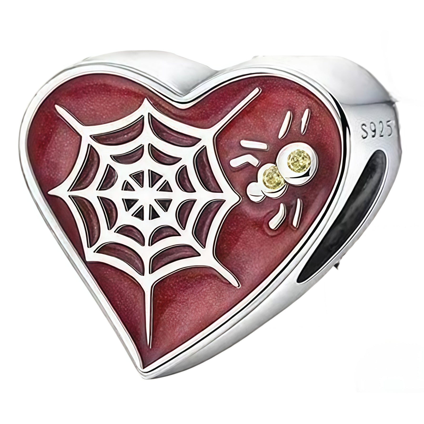 Apporte une touche romantique et héroïque à ton bracelet avec ce charm cœur rouge Spider-Man. Inspiré de l’univers Marvel, ce bijou associe le célèbre masque de Spider-Man à un cœur rouge, pour un rendu à la fois tendre, moderne et emblématique. Un charm original et plein de caractère, parfait pour les fans de Marvel et des pièces symboliques.

Caractéristiques :

- Matière : Argent 925 avec détails en émail rouge et noir.
- Design : Cœur rouge avec motif Spider-Man et finitions soignées.
- Dimensions : Tai