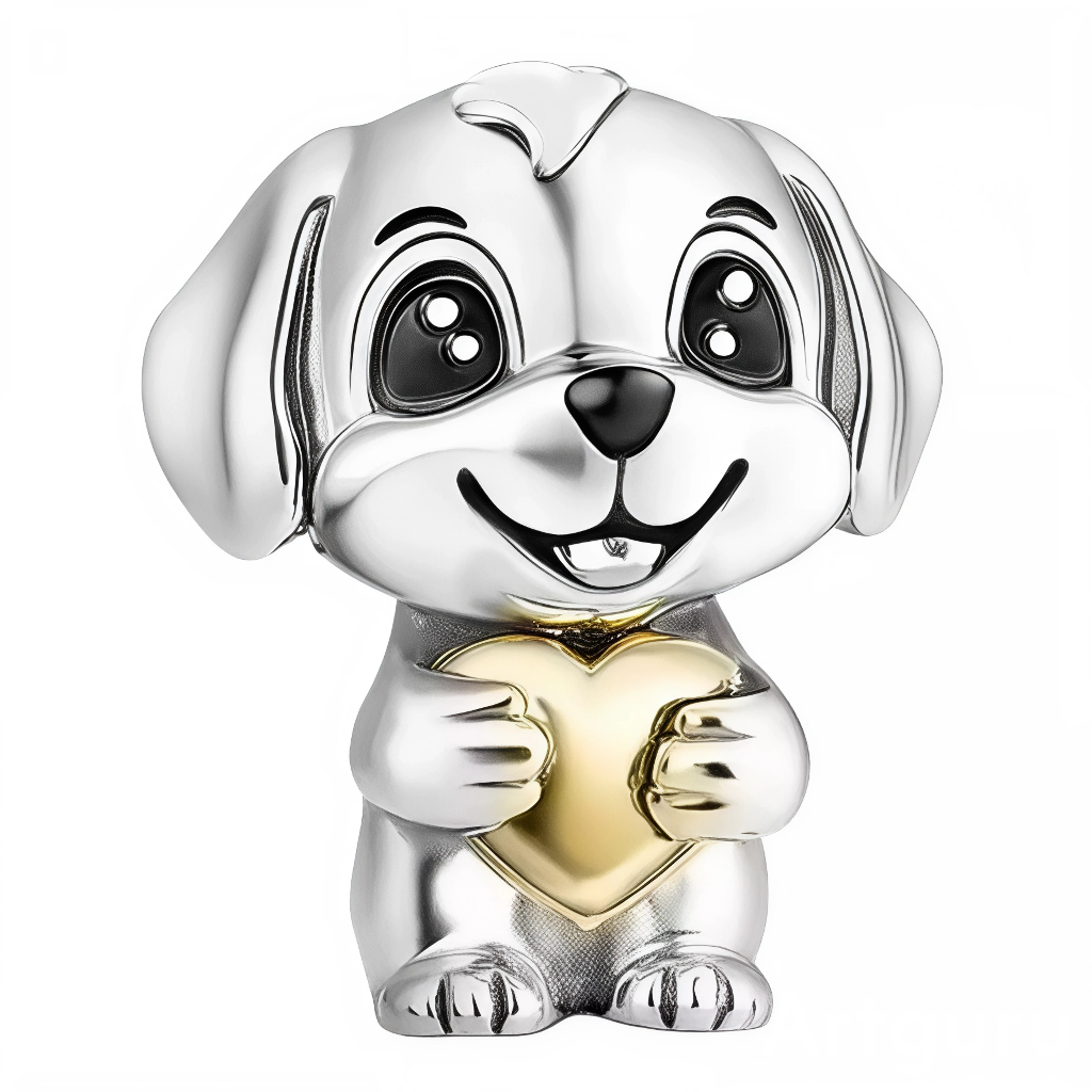 Laissez-vous attendrir par ce charm "Chiot Câlin", représentant un petit chien en argenté brillant qui tient tendrement un cœur doré entre ses pattes. Son sourire malicieux et ses grands yeux pétillants lui donnent une allure irrésistiblement mignonne. Parfait pour exprimer l’amour ou l’amitié, ce charm touchant apportera douceur et bonne humeur à votre bracelet ou collier préféré.