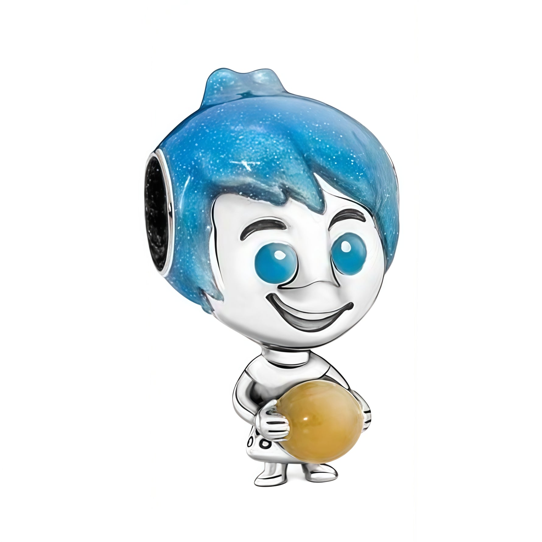 Apporte une touche lumineuse et positive à ton bracelet avec ce charm Joie de Vice-Versa. Inspiré de l’univers Disney Pixar, ce bijou en argent 925 met en valeur Joie avec son design pétillant et son orbe de mémoire phosphorescent. Un charm original et plein d’énergie, parfait pour les fans de Vice-Versa et des pièces joyeuses et symboliques.

Caractéristiques :

- Matière : Argent 925 avec détails phosphorescents.
- Design : Joie de Vice-Versa avec son orbe de mémoire.
- Dimensions : Taille délicate et con