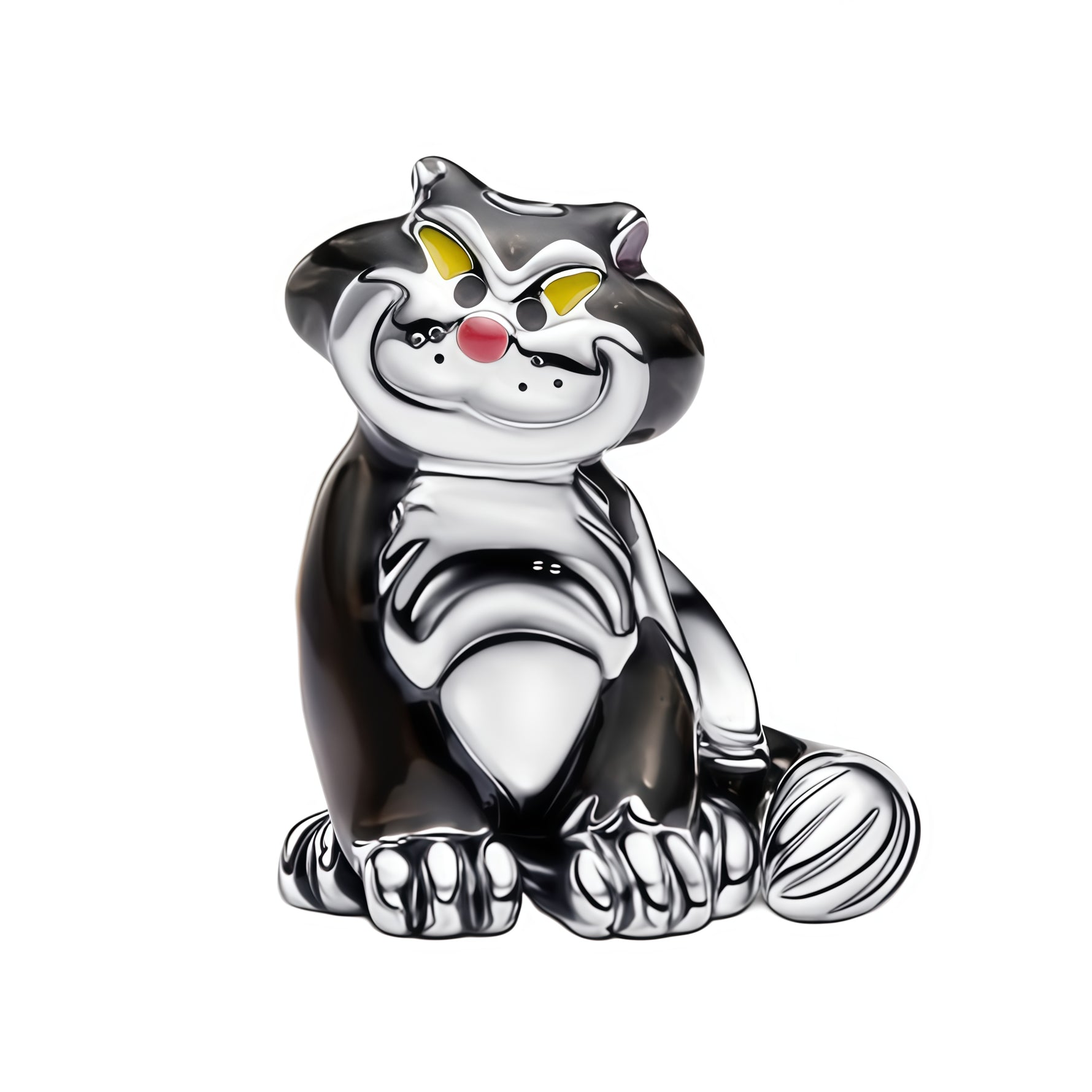 Charm original représentant Lucifer, le célèbre chat de la belle-mère de Cendrillon. Son expression malicieuse et son allure reconnaissable capturent parfaitement le caractère manipulateur et rusé du personnage, pour un bijou Disney plein de personnalité.

Caractéristiques :

- Matière : Argent 925.
- Design : Lucifer avec son expression malicieuse et ses détails caractéristiques.
- Style : Disney, espiègle et iconique.
- Symbolique : Malice, caractère, ruse et univers de Cendrillon.
- Compatibilité : Charm
