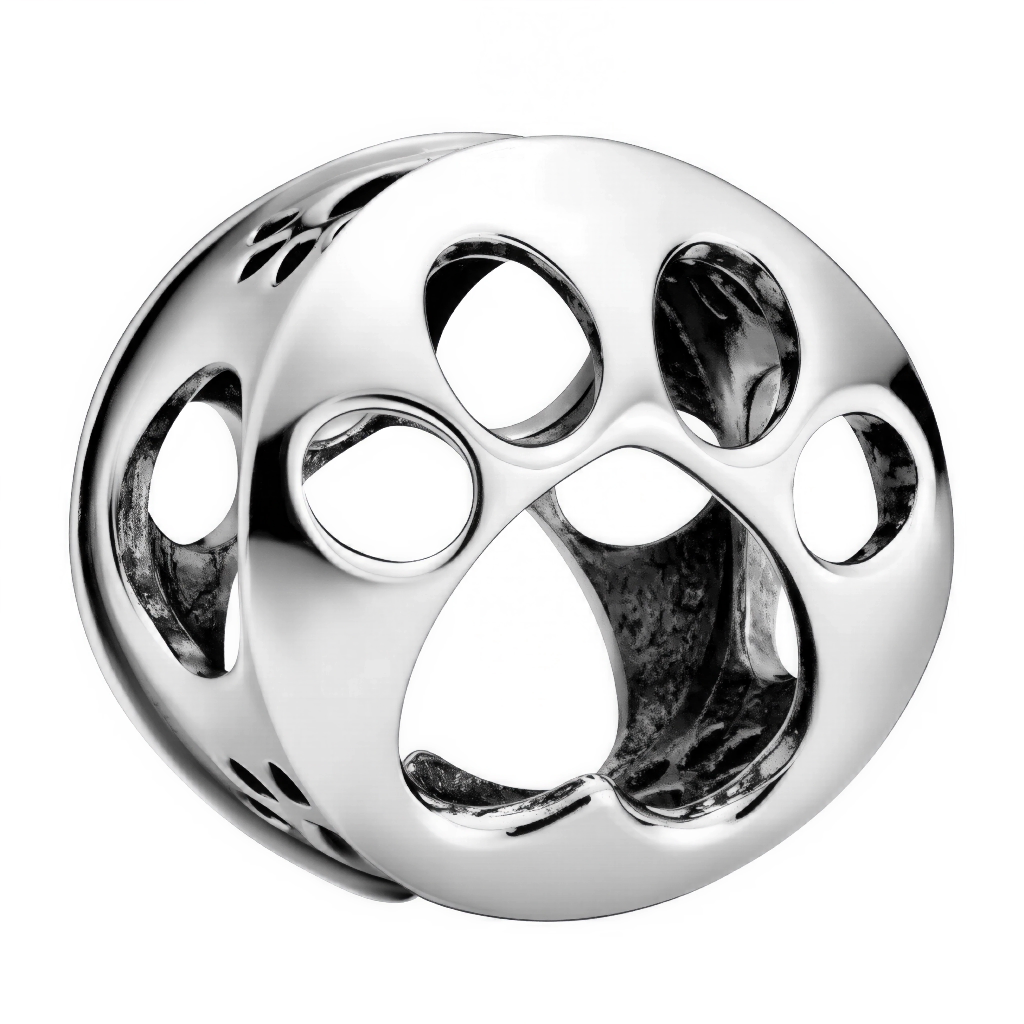 Ce charm tout en douceur met à l’honneur l’univers animalier avec sa patte finement ajourée. Conçu en argent sterling 925, il séduit par sa brillance miroir et s’adapte à tous les bracelets à charms européens. Minimaliste mais expressif, il incarne l’amour inconditionnel pour nos compagnons à quatre pattes et s’impose comme un incontournable de toute collection.

Caractéristiques

Matière : Argent sterling 925
Design : Motif ajouré de patte, forme arrondie et lisse
Thème : Animaux, Complicité, Minimalisme
C