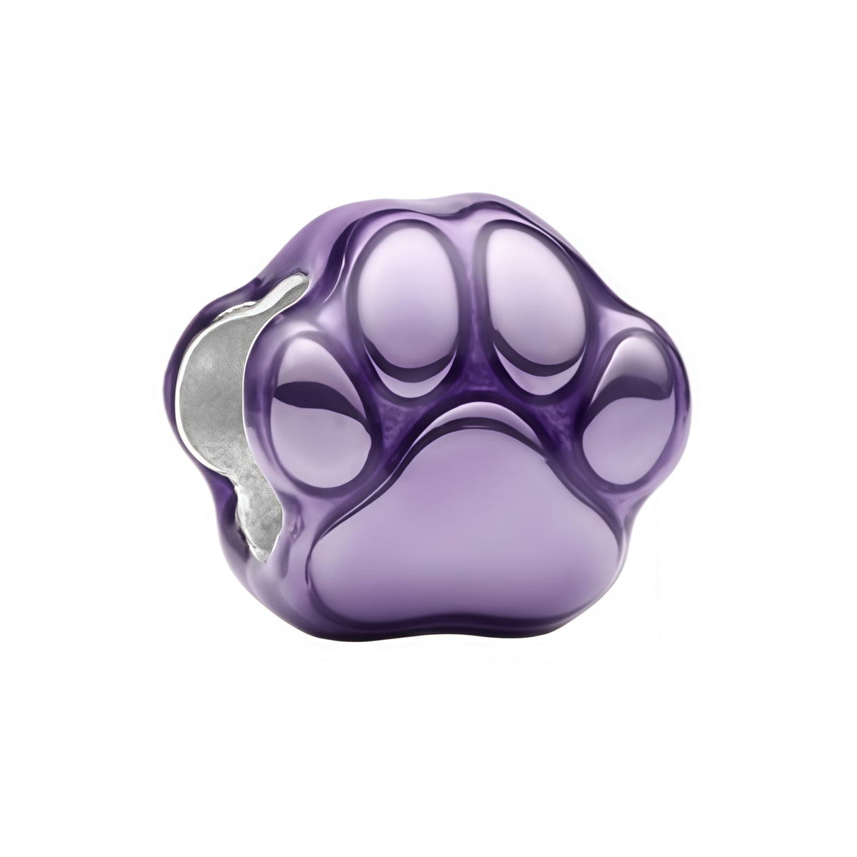 Apporte une touche tendre et originale à ton bracelet avec ce charm patte violette. Son design arrondi, ses coussinets brillants et sa couleur lilas élégante en font un bijou à la fois doux et expressif. Un charm plein de caractère, parfait pour les amoureux des animaux et des accessoires au style délicat.

Caractéristiques :

- Matière : Argent 925 avec finition émail violet.
- Design : Patte stylisée en version charm, avec contours lisses et brillants.
- Dimensions : Taille délicate et confortable à porte