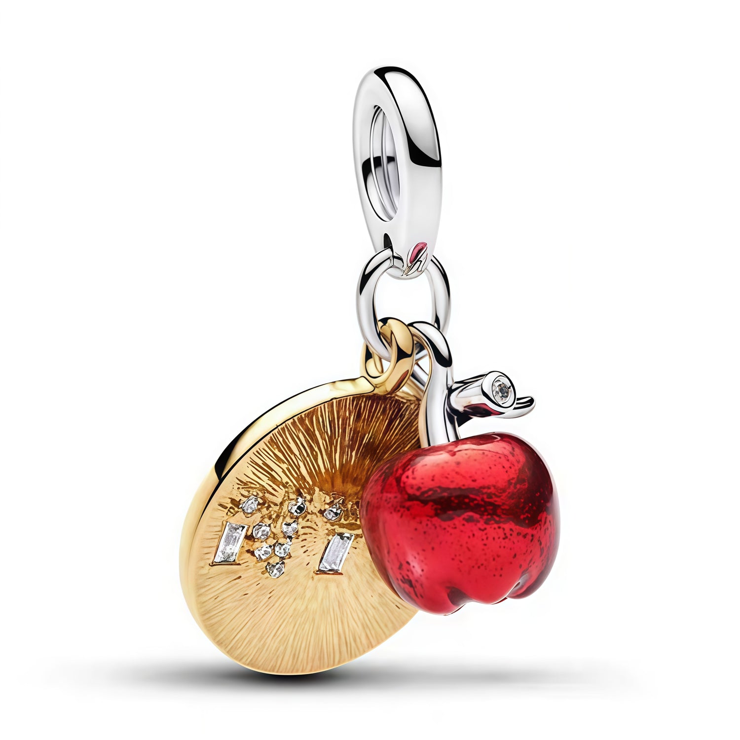 Apporte une touche gourmande et lumineuse à ton bracelet avec ce charm inspiré d’une pomme rouge accompagnée d’un motif orange doré. Son design original associe des couleurs éclatantes et un style raffiné, pour un bijou à la fois joyeux, moderne et plein de caractère. Un charm délicieux et symbolique, parfait pour les amoureux des pièces uniques et des accessoires colorés.

Caractéristiques :

-&nbsp;Matière : Argent 925.
-&nbsp;Design : Pomme rouge avec motif orange doré et finition brillante.
-&nbsp;Dimen
