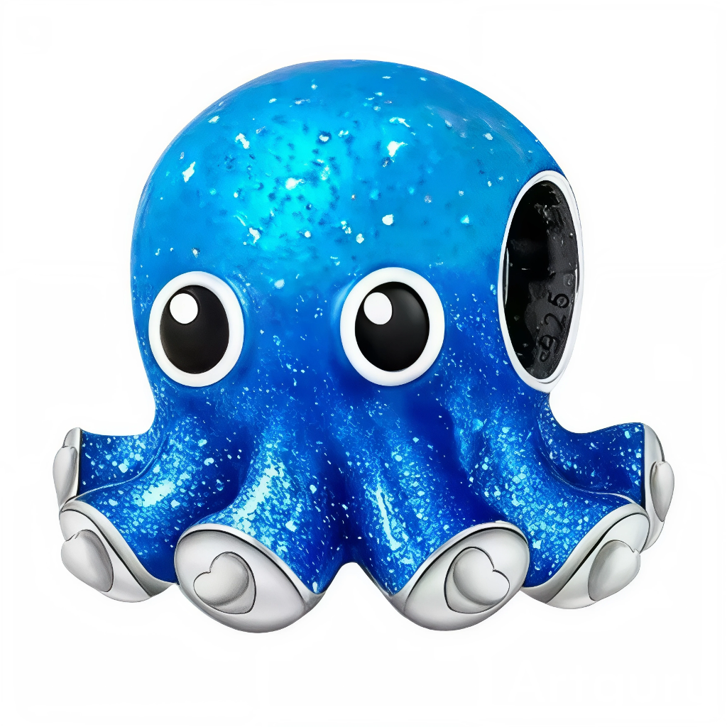 Ajoutez une touche marine et mystérieuse à votre collection de bijoux représentant un poulpe bleu. Fabriqué en argent sterling 925, ce pendentif de haute qualité est compatible avec tous les bracelets Pandora, garantissant une intégration parfaite à votre bijou préféré. Parfait pour les amoureux de l'océan et des créatures marines, ce pendentif capture l'esprit espiègle et la beauté énigmatique du poulpe avec des détails minutieusement travaillés, ajoutant une note de charme et de fraîcheur à votre collecti