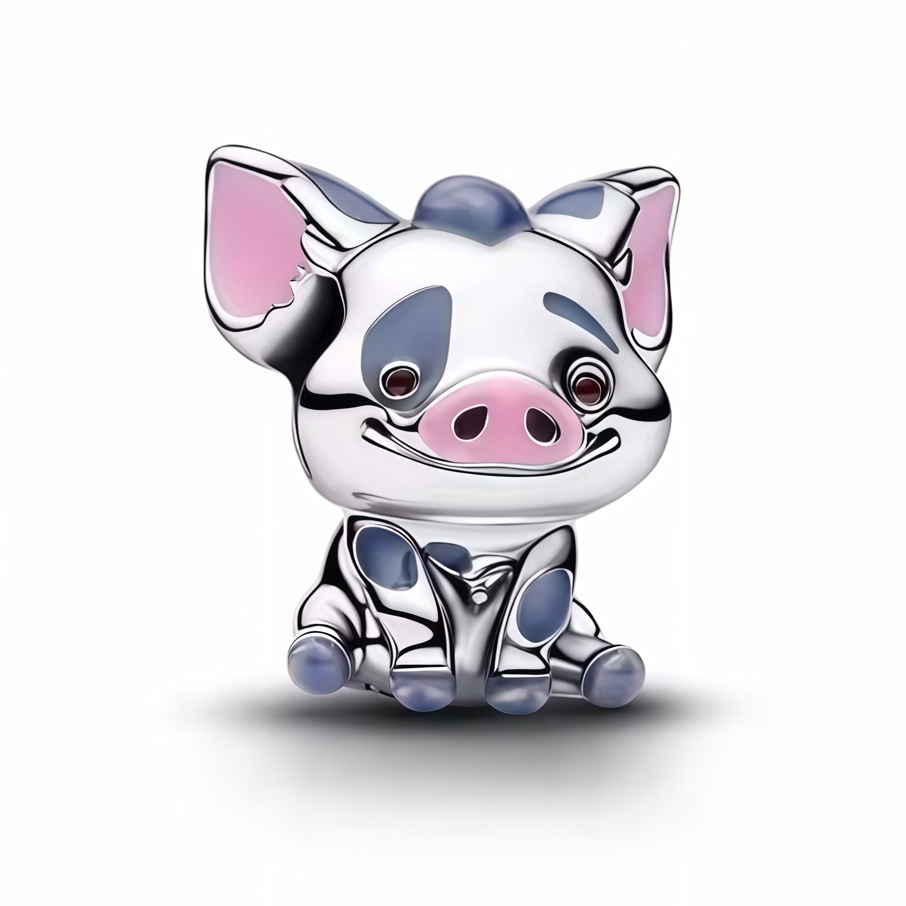 Ajoute une touche adorable à ta collection avec ce charm en argent sterling 925 représentant Pua, le fidèle compagnon de Vaiana, capturé dans une pose tendre et pleine de malice. Son design expressif et détaillé met en valeur la douceur du personnage et apporte une note chaleureuse et ludique à ton bracelet. Un bijou parfait pour les fans d'aventure et d'amitié fidèle.

Caractéristiques :

- Matière : Argent 925.
- Design : Pua détaillé avec finitions brillantes et touches colorées.
- Dimensions : Taille st