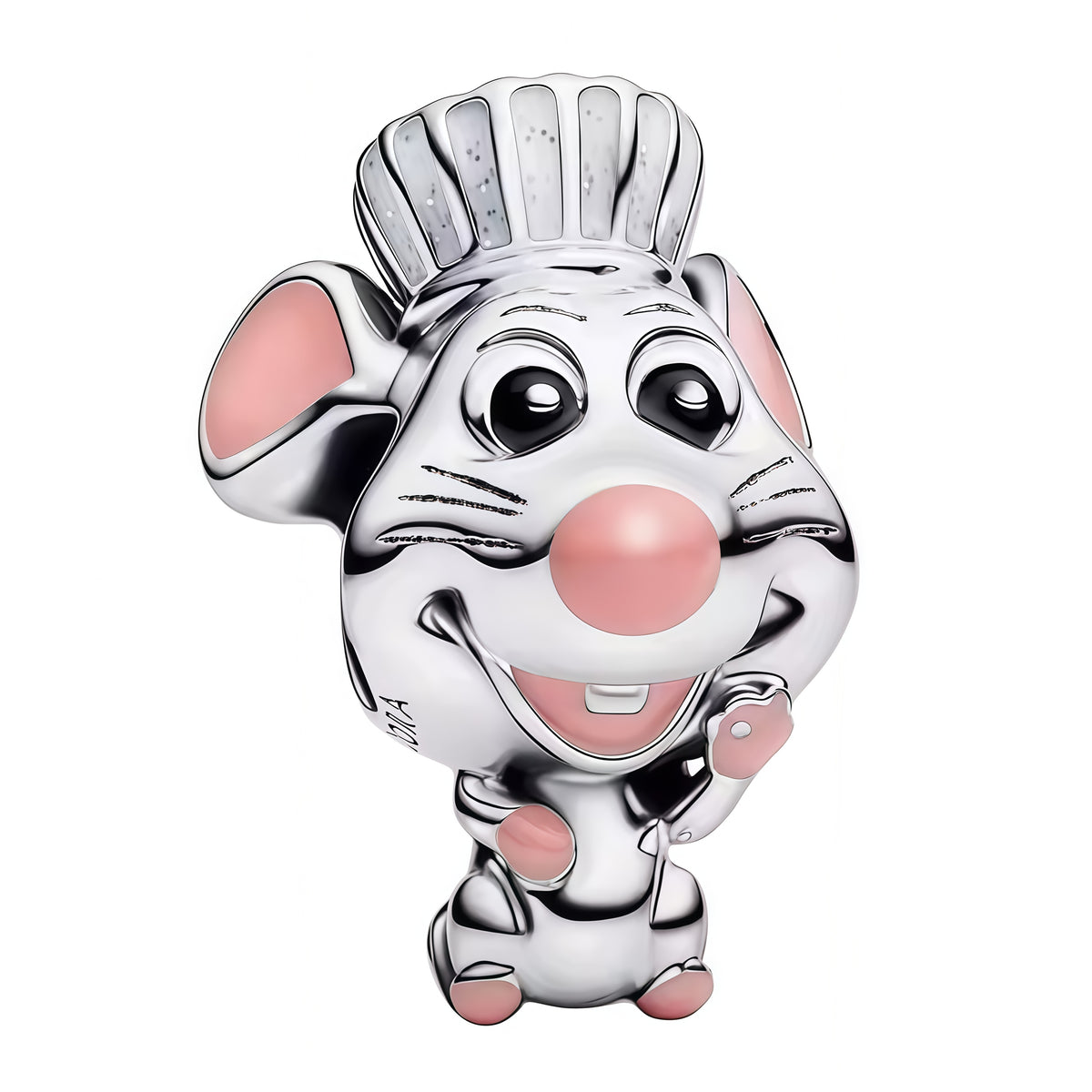 Apporte une touche gourmande et pleine de charme à ton bracelet avec ce charm Ratatouille. Inspiré de l’univers Disney Pixar, ce bijou met en valeur Rémy avec un design détaillé, des finitions soignées et une allure à la fois amusante et raffinée. Un charm original et collector, parfait pour les fans de Ratatouille et des pièces qui racontent une belle histoire.

Caractéristiques :

- Matière : Argent 925.
- Design : Rémy de Ratatouille en version charm, avec finitions soignées.
- Dimensions : Taille délica
