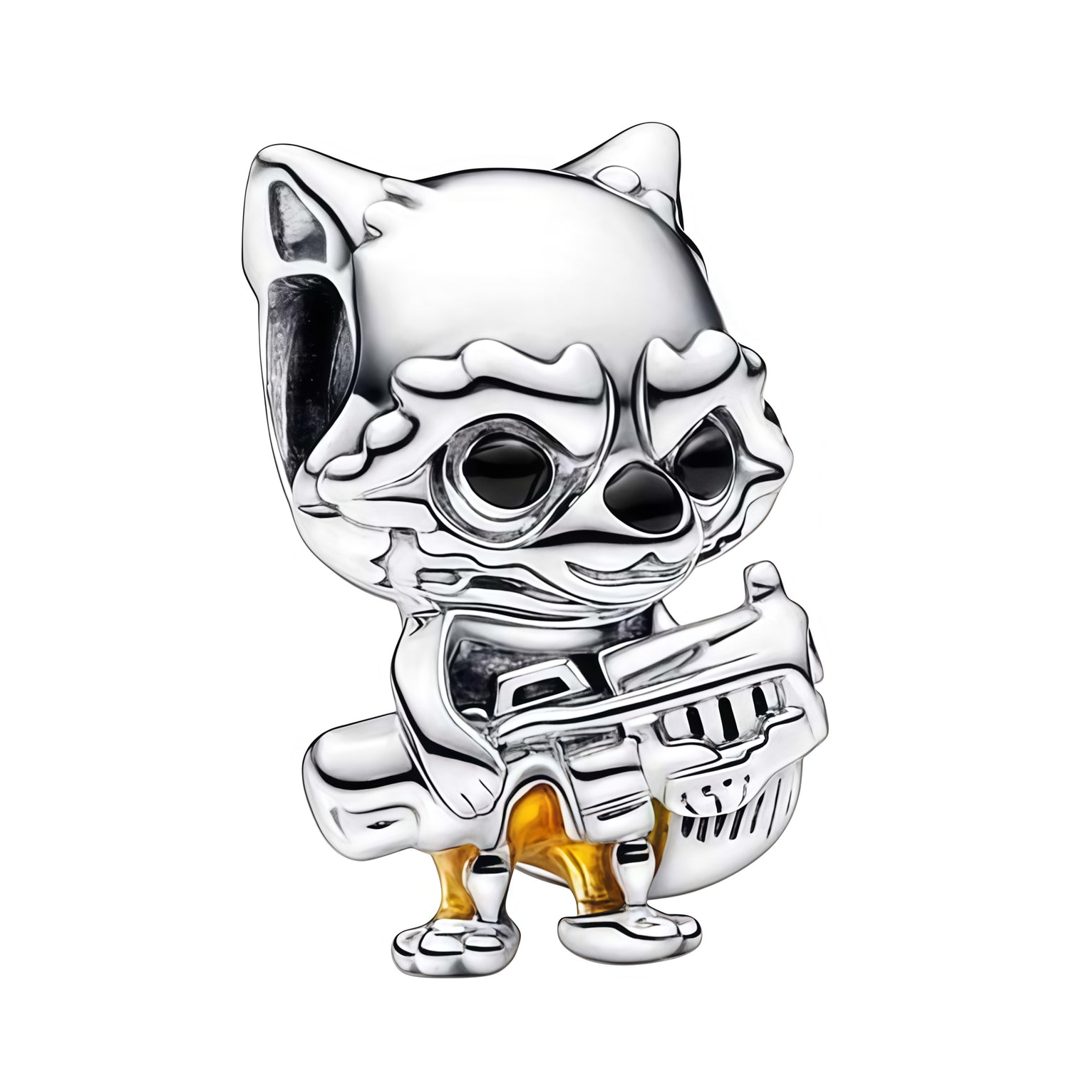 Apporte une touche fun et pleine d’énergie à ton bracelet avec ce charm Rocket Marvel. Inspiré des Gardiens de la Galaxie, ce bijou met en valeur Rocket avec des détails soignés, son attitude malicieuse et un design dynamique qui reflète parfaitement son caractère. Un charm original et audacieux, parfait pour les fans de Marvel et des personnages atypiques.

Caractéristiques :

- Matière : Argent 925 avec détails en émail coloré.
- Design : Rocket avec finitions soignées.
- Dimensions : Taille délicate et c