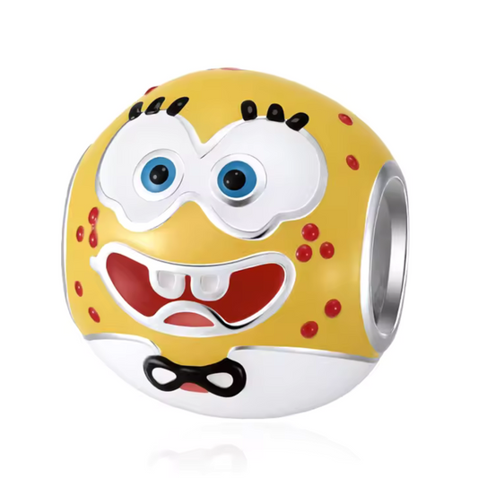 Affichez votre bonne humeur avec ce charm en argent 925 qui capture le visage joyeux de Bob l’Éponge dans un design rond et élégant. Idéal pour apporter une touche de fun et de couleur à votre bracelet ou collier, ce bijou séduira tous les fans du célèbre habitant de Bikini Bottom.