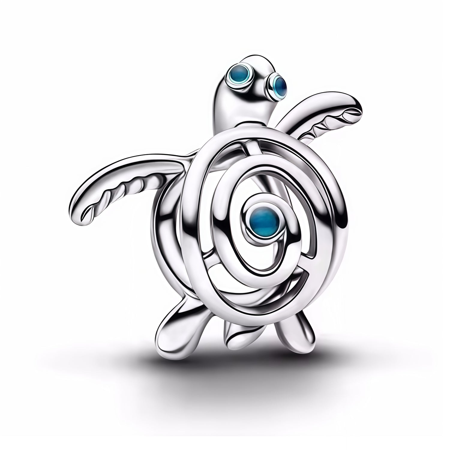 Apporte une touche d’originalité et de douceur à ton bracelet avec ce charm tortue argenté rehaussé d’un délicat détail bleu. Son design élégant et apaisant évoque la nature, la sérénité et la protection, tout en ajoutant une note colorée et raffinée à ta collection. Un bijou charmant et facile à porter, parfait pour les amoureux des animaux et des pièces symboliques.

Caractéristiques :

-&nbsp;Matière : Argent 925.
-&nbsp;Design : Tortue argentée avec détail bleu, finition brillante.
-&nbsp;Dimensions : T