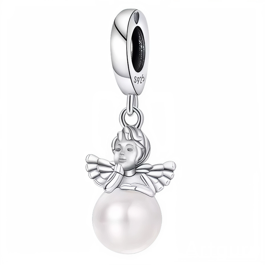 Apportez une touche divine à votre collection avec ce charm ange argenté, accompagné d'une délicate perle blanche.
Ce charm élégant symbolise la protection, la paix et l'amour pur. L'ange, finement sculpté en argent, tient une perle blanche qui évoque la douceur et la lumière. Un bijou parfait pour apporter sérénité et harmonie à votre quotidien, ou pour offrir un symbole de bienveillance et de protection à un être cher.