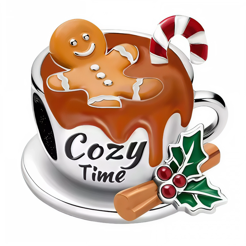 Apportez la douceur et la chaleur de l'hiver à votre collection avec ce charm en argent sterling S925 représentant un délicieux chocolat chaud dans sa tasse, garni de crème fouettée et de petits marshmallows. Ce charm évoque les moments réconfortants passés au coin du feu pendant les froides journées d'hiver, parfait pour les amateurs de gourmandises. Avec ses détails minutieux, ce charm est une véritable célébration des plaisirs simples et chaleureux de la saison.