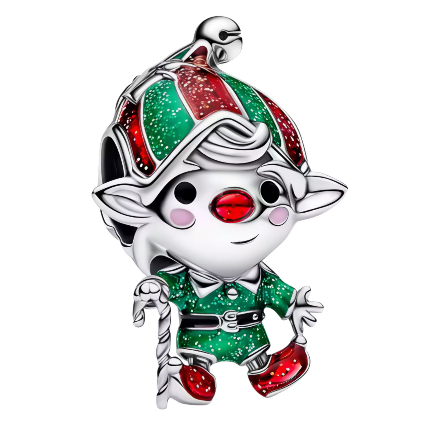 Apportez une touche festive et magique à votre collection avec ce charm en Argent 925 (S925), représentant un elfe de Noël pailleté Un bijou joyeux et scintillant parfait pour sublimer vos bracelets et colliers durant la saison des fêtes

Caractéristiques
– Matière : Argent 925 (S925)
– Design : Elfe de Noël détaillé avec paillettes
– Coloris : Argenté brillant avec paillettes scintillantes
– Compatibilité : Convient aux bracelets à charms type Pandora et colliers
– Style : Festif magique et scintillant