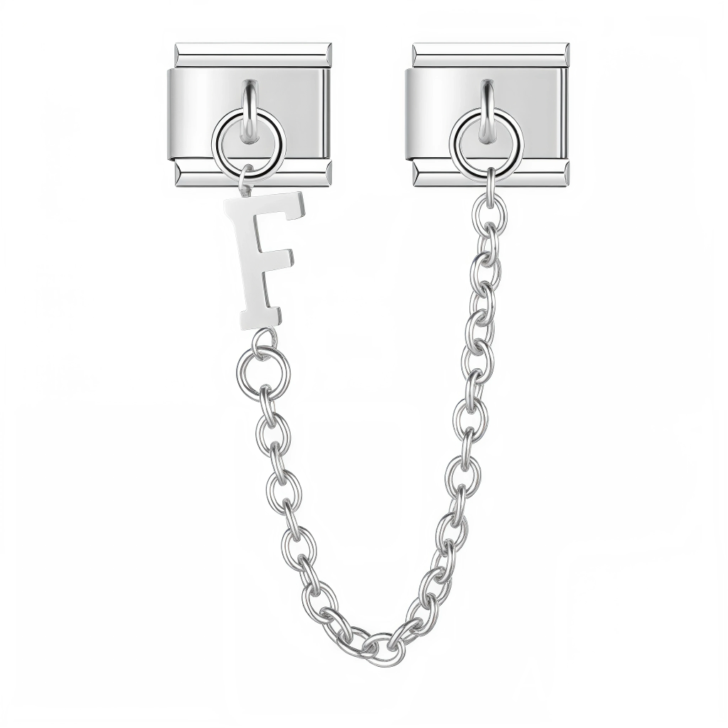 Charm Italien - Double Médaillon Lettre Argent – De A à Z