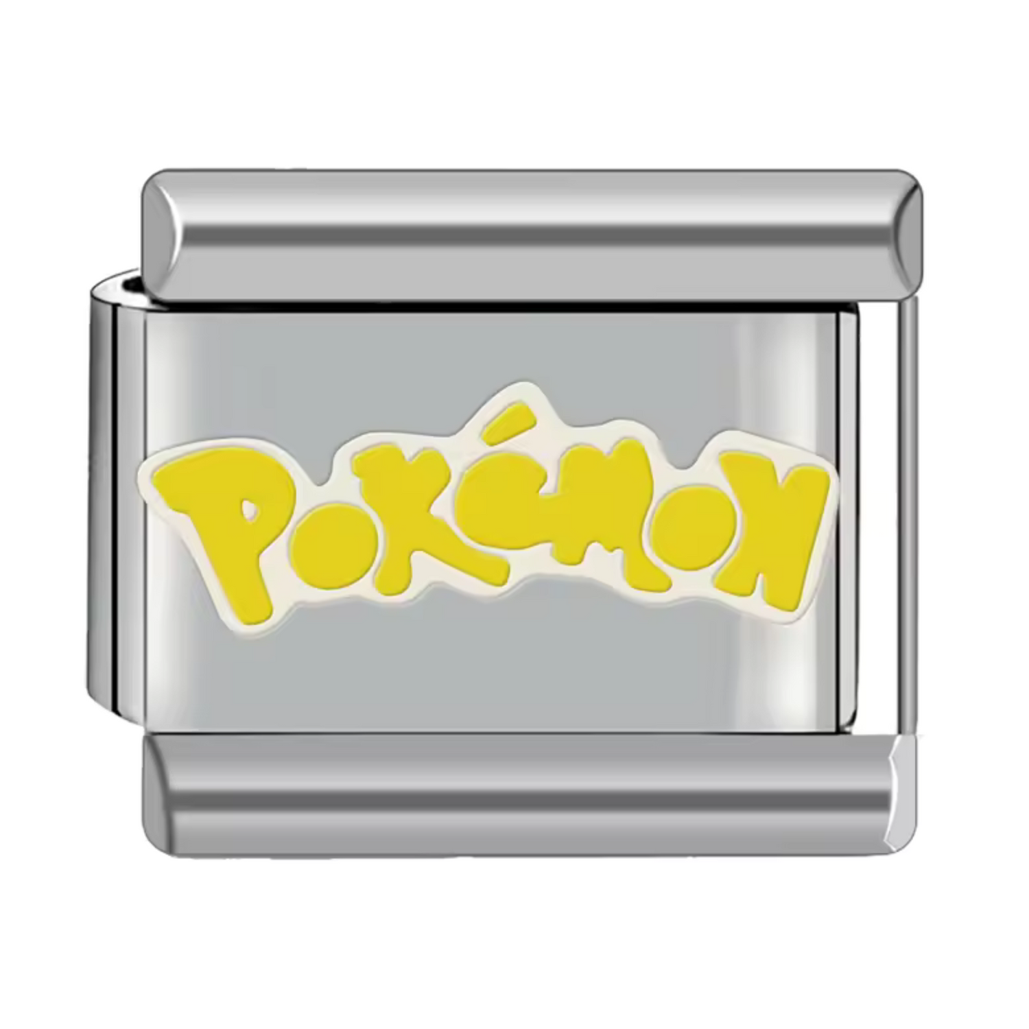 Ce charm italien rend hommage au célèbre logo Pokémon, symbole d’aventure, de collection et de nostalgie. Confectionné en acier inoxydable argenté de haute qualité, il séduit par ses détails précis et sa finition brillante qui rappellent l’univers coloré et dynamique de Pokémon. Facile à fixer, il se glisse parfaitement sur nos bracelets composés de 17 maillons extensibles et réglables, adaptés à tous les poignets. Compatible avec tous nos charms italiens, ce bijou est parfait pour apporter une touche ludiq