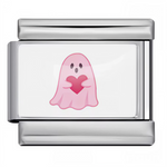 Ce charm italien se distingue par son adorable fantôme tout rose tenant un cœur, pour une touche de tendresse espiègle sur votre bracelet à charms. La plaque contemporaine en argent sterling 925 met en valeur la silhouette minimaliste et les contrastes de rose vif sur fond blanc. Parfait pour exprimer la douceur, l’amour ou ajouter une note fantaisie à votre collection, à l’occasion d’Halloween ou en toute saison.

Caractéristiques

Matière : Argent sterling 925, émail coloré
Design : Petit fantôme rose ten