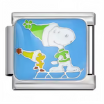 Ce charm italien festif met en scène Snoopy et Woodstock vêtus de leurs adorables bonnets et tenues de Noël. Fabriqué en acier inoxydable de haute qualité, il allie robustesse et couleurs vives pour apporter une touche de magie hivernale à votre bracelet. Facile à fixer, il s’adapte à nos bracelets composés de 17 maillons extensibles et réglables, convenant à toutes les tailles de poignet. Compatible avec tous nos charms italiens, ce bijou est parfait pour célébrer les fêtes avec style et nostalgie.