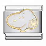 Ce charm italien minimaliste représente le visage iconique de Snoopy, symbole intemporel de tendresse et de bonne humeur. Fabriqué en acier inoxydable de haute qualité, il combine robustesse et finition soignée pour un rendu élégant. Facile à fixer, il s’adapte à nos bracelets composés de 17 maillons extensibles et réglables, convenant à toutes les tailles de poignet. Compatible avec tous nos charms italiens, il est idéal pour personnaliser votre bracelet avec une touche discrète et attachante.