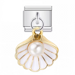 Charm pendentif italien en argent 925 représentant un coquillage blanc délicat orné d’une petite perle, pour un style marin et élégant sur vos bracelets ou colliers.

Caractéristiques
– Métal : argent 925
– Design : coquillage blanc avec perle
– Type : pendentif
– Finition soignée et élégante