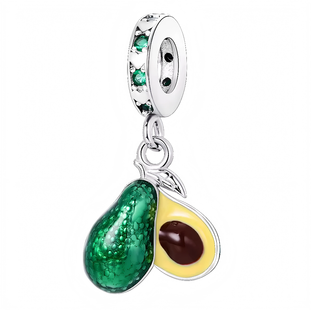 Ajoutez une touche de fraîcheur à votre collection avec ce charm unique en argent sterling S925, représentant un avocat parfaitement détaillé. Ce charm mignon et amusant capture la beauté et la santé de ce fruit tropical, symbole d'une alimentation saine et d'un style de vie équilibré. Idéal pour les amateurs de cuisine, de nutrition ou simplement pour ceux qui adorent les avocats, ce charm apportera une touche de fun à votre bracelet.