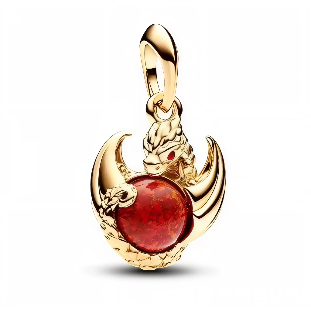 Plongez dans l'univers épique de Game of Thrones avec ce charm pendentif représentant un majestueux dragon. Symbole de puissance et de mystère, ce charm capture l'essence des dragons légendaires qui parcourent les cieux de Westeros. Fabriqué avec une attention particulière aux détails, ce pendentif est idéal pour tous les fans de la saga, que vous soyez fidèle aux Stark, Lannister ou Targaryen.