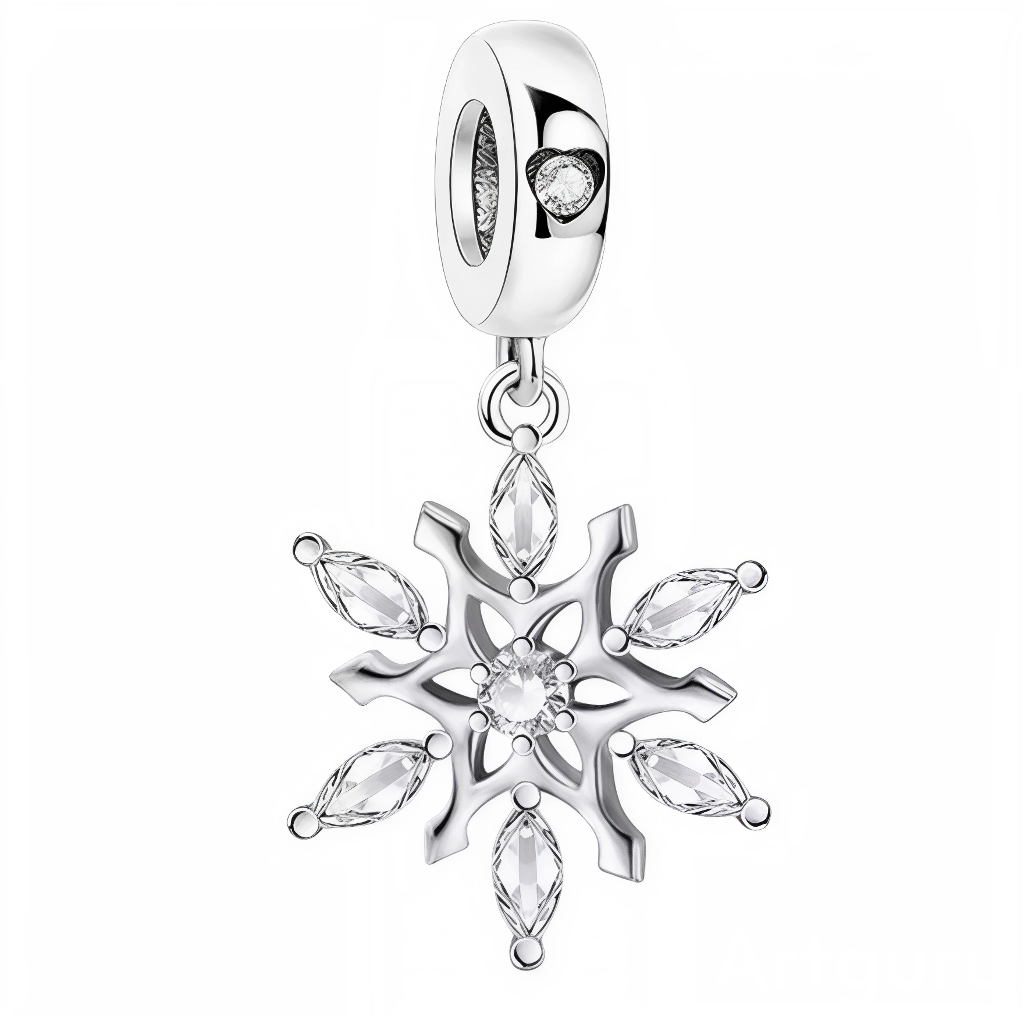 Apportez une touche hivernale et élégante à votre collection avec ce charm pendentif en Argent 925 représentant un délicat flocon de neige. Un bijou raffiné qui capture toute la beauté de l’hiver.