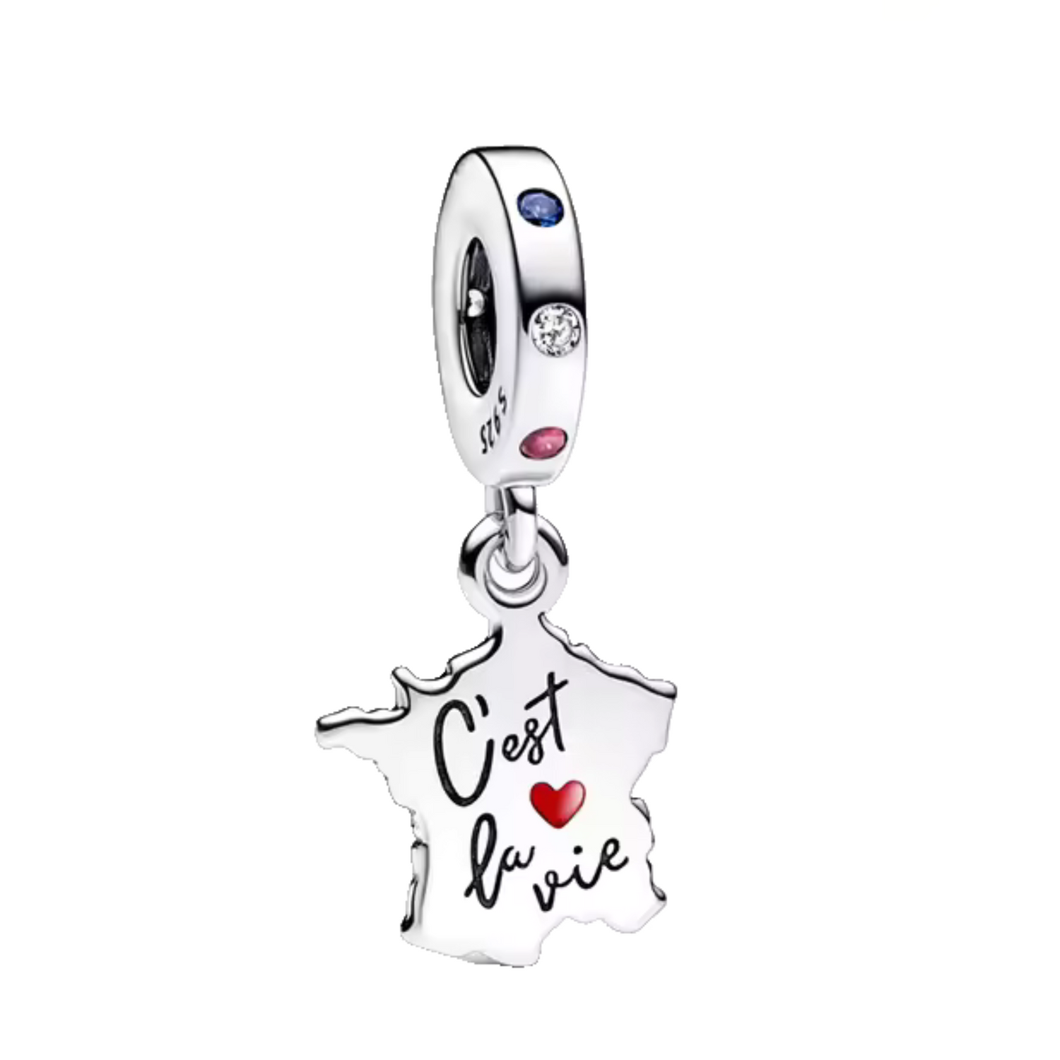Apportez un souffle de fraîcheur et d’élégance française à votre bracelet avec ce charm en argent 925, portant l’inscription "C'est la vie". Symbole de l’art de vivre à la française, ce charm incarne la légèreté, la romance et la joie de vivre. Il évoque l’esprit de liberté et de positivité propre à la France, un véritable clin d'œil à la beauté du quotidien.

Parfait pour les passionnés de culture française, de voyages et de plaisirs simples, ce charm apportera une touche poétique et raffinée à votre colle