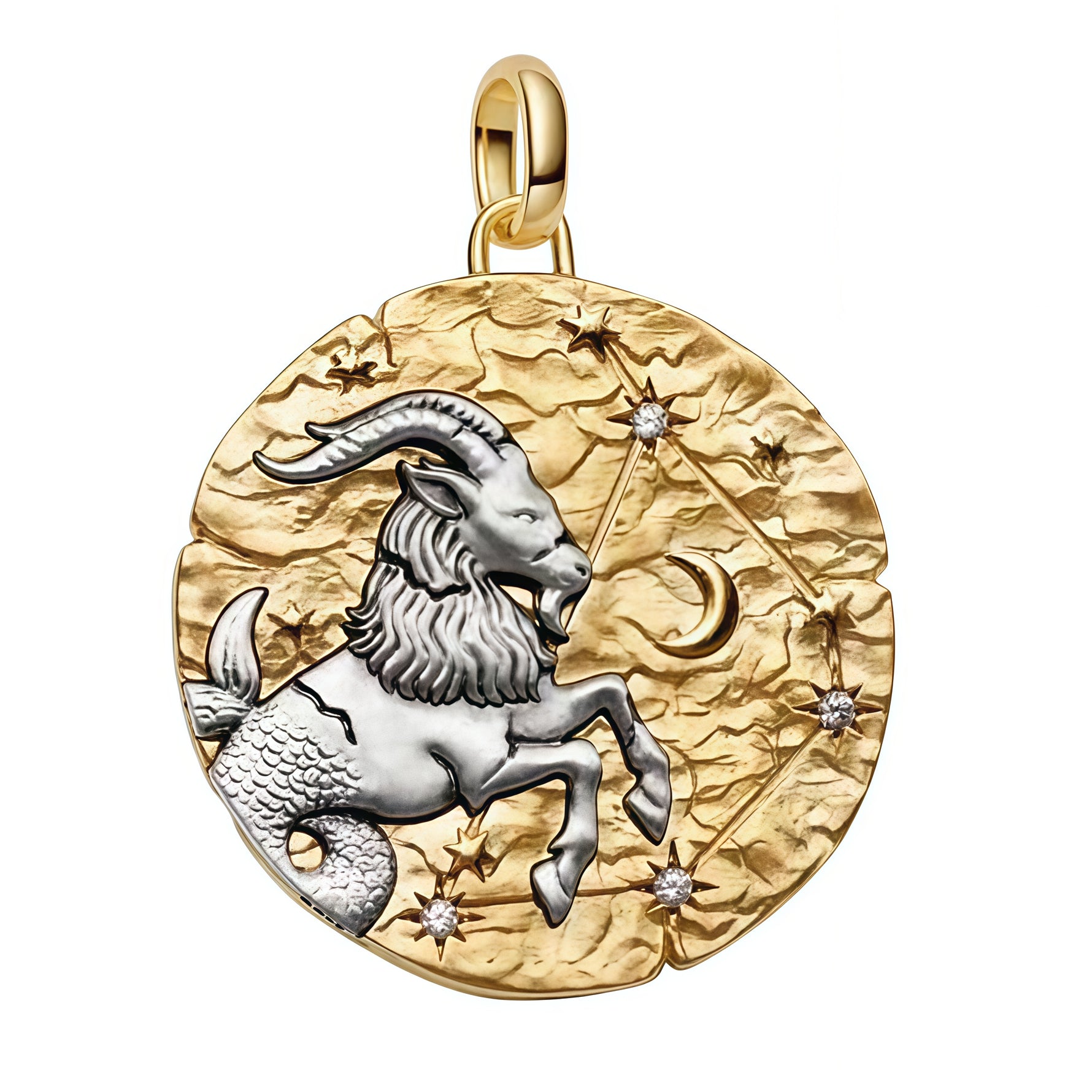 Charm pendentif sobre et élégant inspiré du Capricorne, symbole de discipline et d’ambition.
Sa finition bicolore lui confère un style élégant et mystique, parfait pour exprimer votre personnalité.


Caractéristiques :

- Matière : Argent 925 (finition bicolore dorée).
- Design : Constellation du Capricorne.
- Style : Astrologique, classique et structuré.
- Symbolique : Ambition, rigueur, réussite.
- Compatibilité : Charm pendentif compatible avec bracelets et colliers.