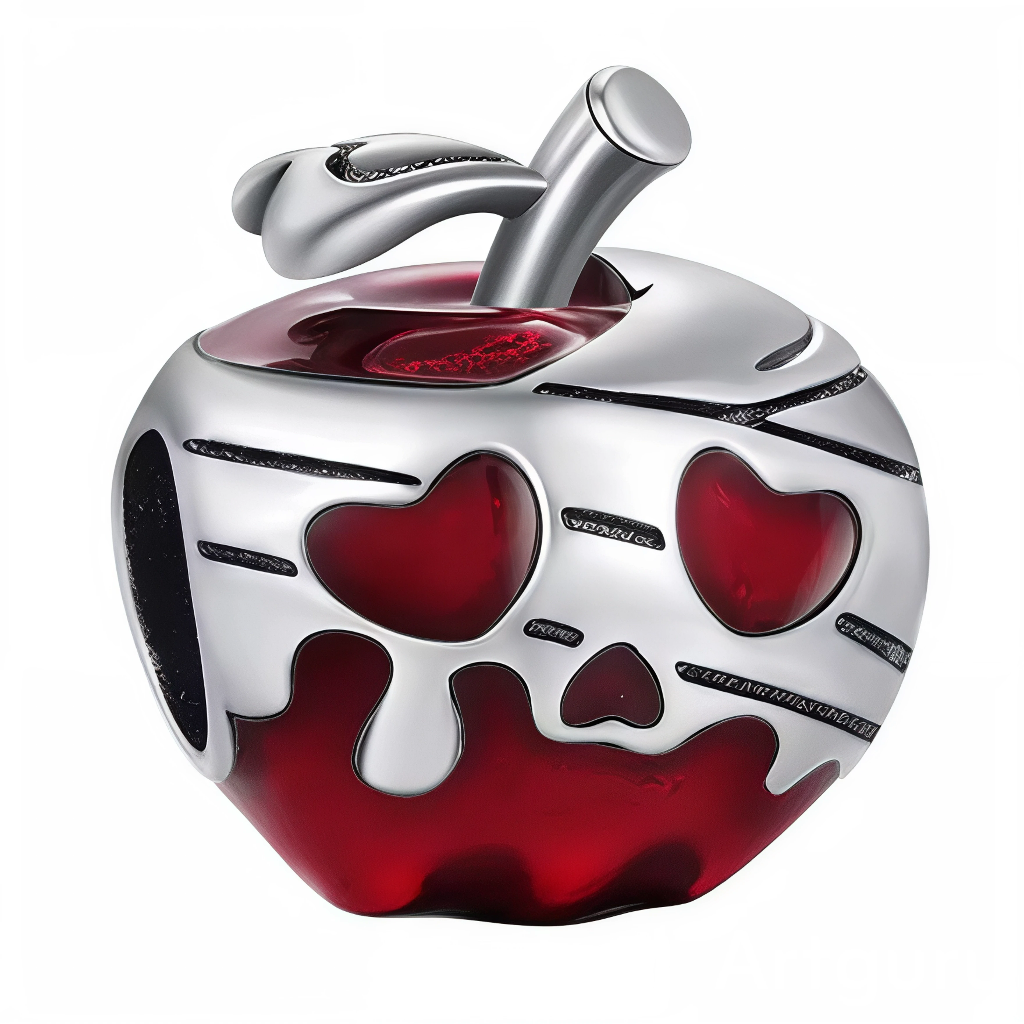 Ce charm mystérieux en forme de pomme empoisonnée incarne la tentation et les contes enchantés. Réalisé en argent 925, il séduit par ses détails sombres et envoûtants, parfait pour les esprits rebelles ou les amoureux de l’univers féérique. Un bijou qui ajoute une touche de magie noire et de mystère à votre bracelet.