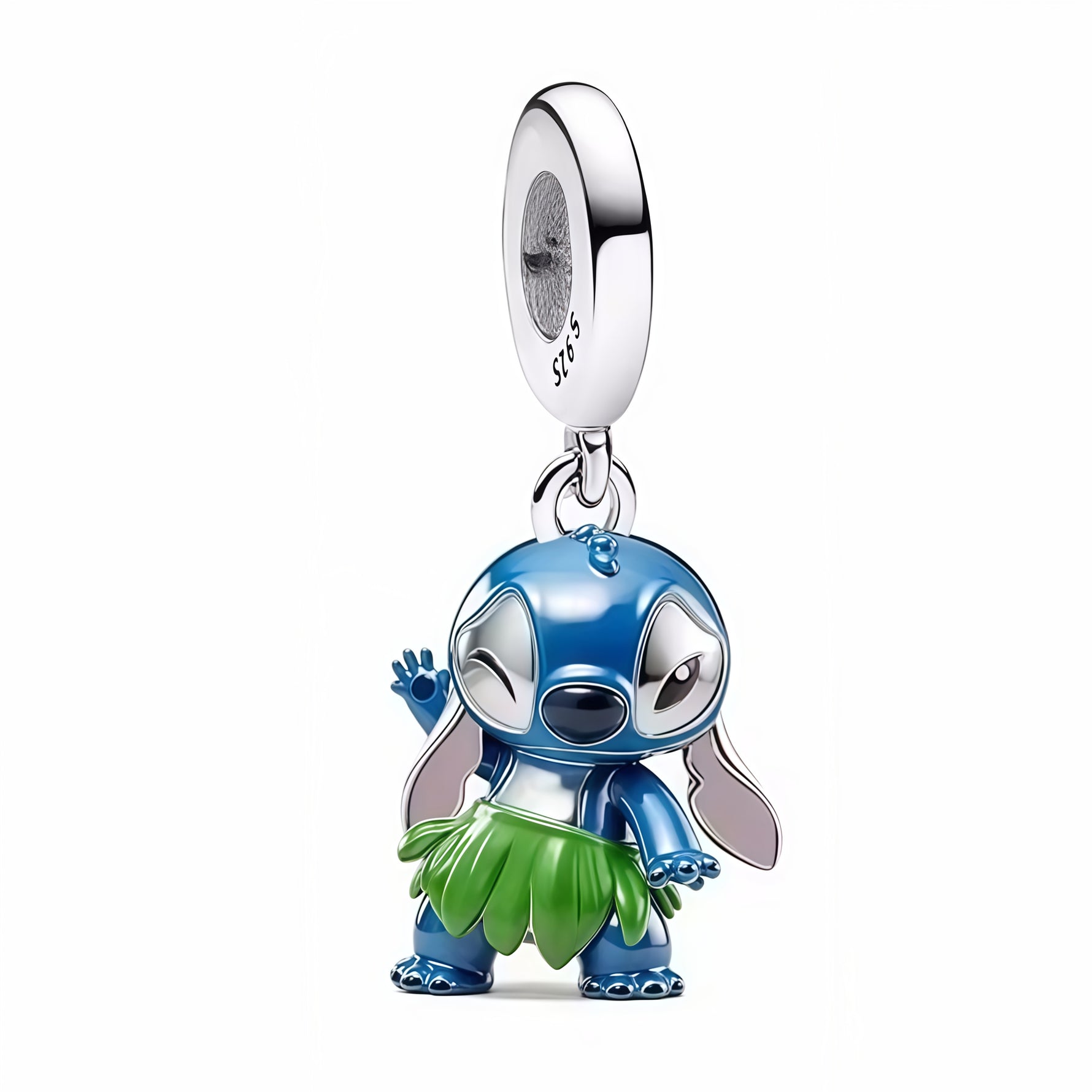Apporte une touche tropicale et joyeuse à ton bracelet avec ce charm pendentif inspiré de Stitch en version Aloha. Son design en argent 925, avec des détails colorés et une allure malicieuse, capture parfaitement l’esprit hawaïen et l’énergie du personnage. Un bijou Disney à la fois fun, tendre et collector, parfait pour les fans de Lilo &amp; Stitch.

Caractéristiques :

- Matière : Argent 925.
- Design : Stitch en version Aloha avec détails colorés et finition soignée.
- Dimensions : Taille délicate et co