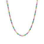 Apporte une touche lumineuse et joyeuse à ton style avec ce collier délicat orné de strass multicolores. Son éclat raffiné capte la lumière à chaque mouvement et ajoute instantanément une note pétillante et élégante à toutes tes tenues. À la fois moderne, coloré et facile à porter, c’est le bijou parfait pour illuminer le quotidien ou compléter un look plus habillé.

Caractéristiques :

- Matière : Argent 925.
- Design : Pendentif serti de strass multicolores, finition brillante.
- Dimensions : Taille délic