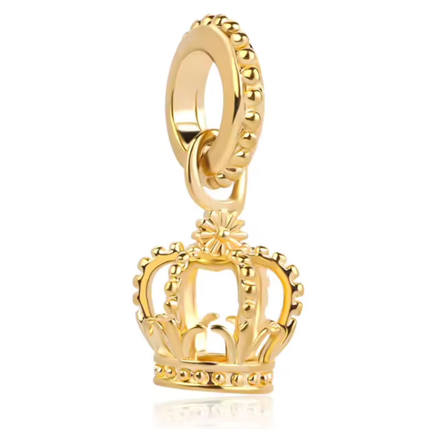 Charm Pendentif Couronne Dorée
