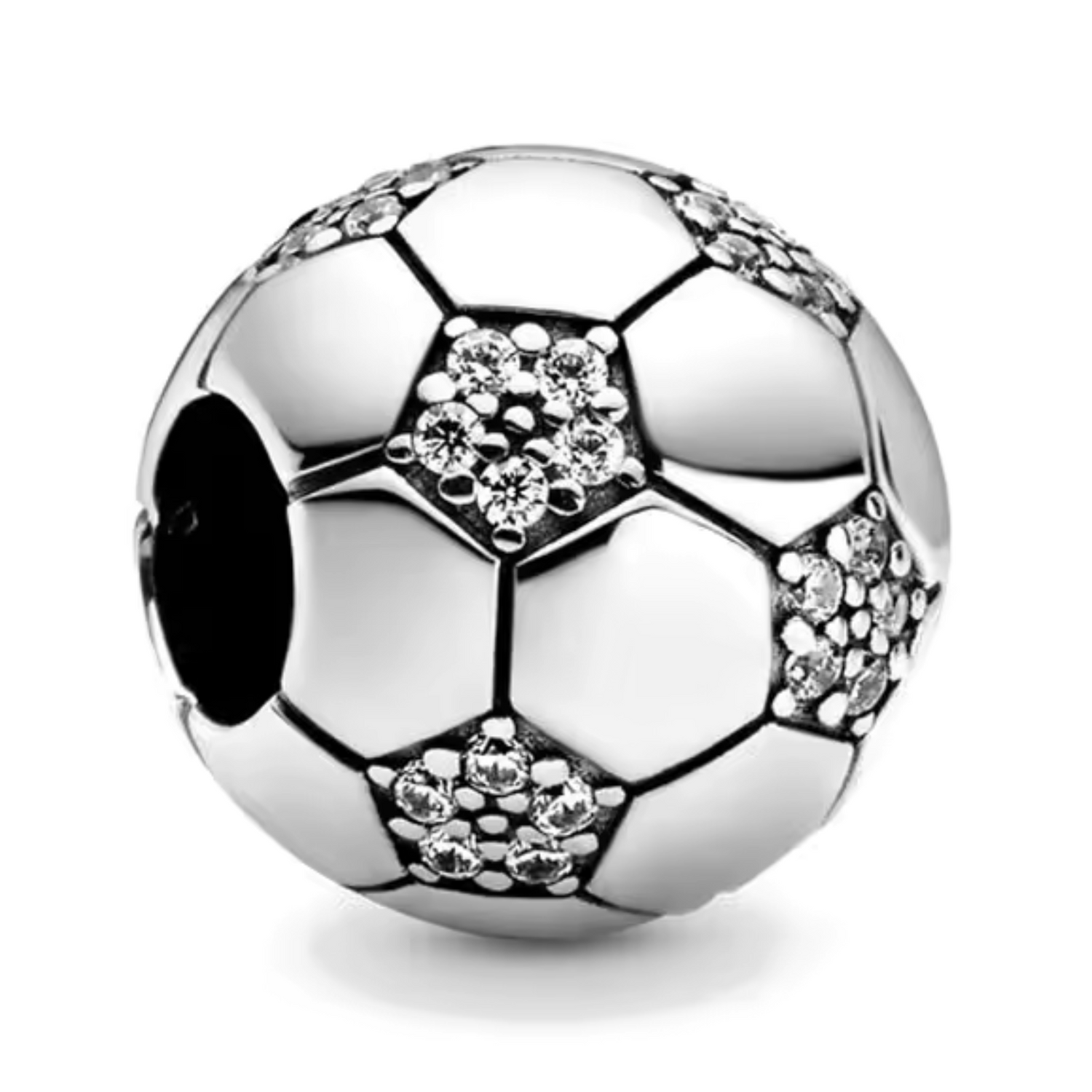 Charm Ballon de Foot Argenté