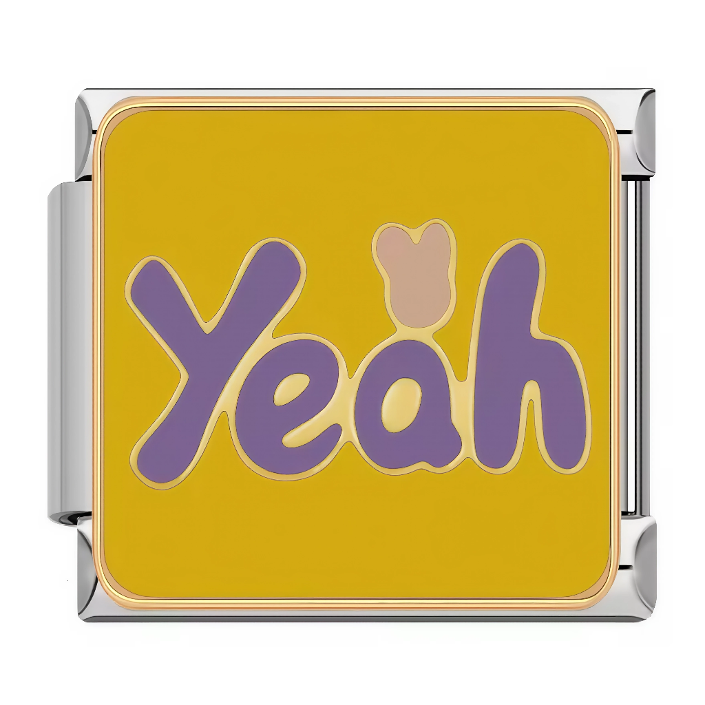 Charm Italien Doré - Mot “Yeah”